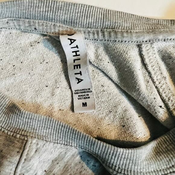 Athleta Mindset Crew Neck Sweatshirt Size M Medium Gray - Picture 5 of 9